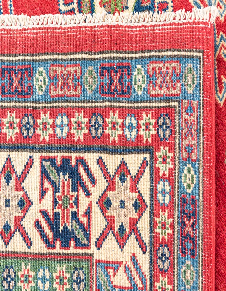 Detail image of  6' 7 x 9' 5  Hand Knotted Kazak Rug