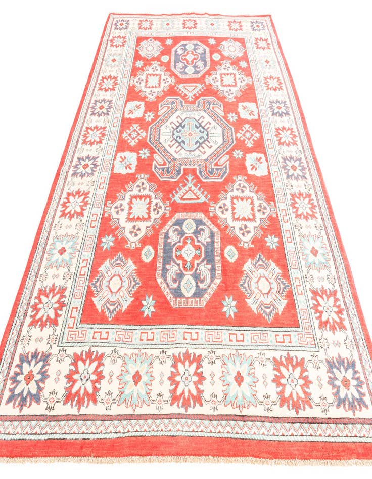 Detail image of  6' 7 x 10'  Hand Knotted Kazak Rug