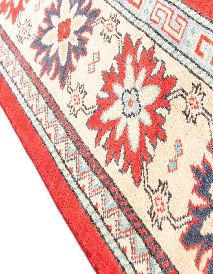 Detail image of  6' 7 x 10'  Hand Knotted Kazak Rug