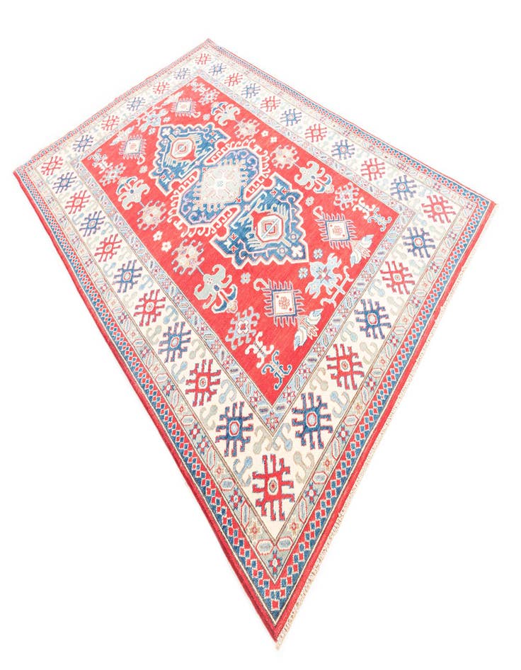 Detail image of  6' 7 x 9' 9  Hand Knotted Kazak Rug