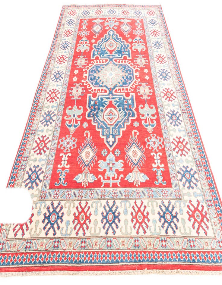 Detail image of  6' 7 x 9' 9  Hand Knotted Kazak Rug