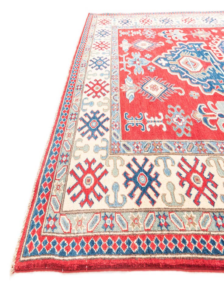 Detail image of  6' 7 x 9' 9  Hand Knotted Kazak Rug