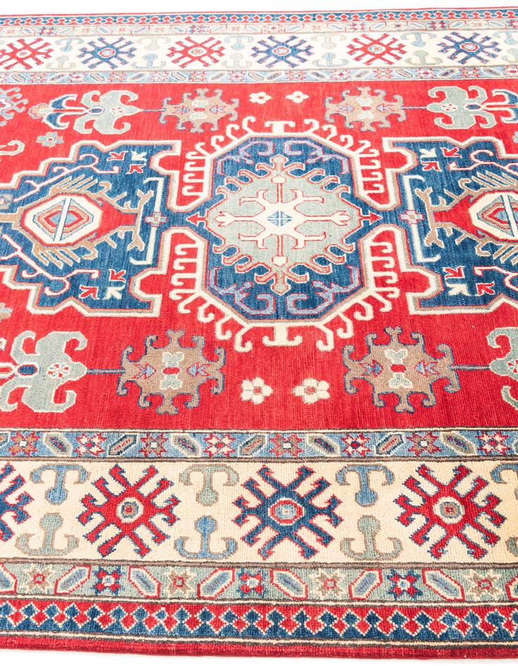 Detail image of  6' 7 x 9' 9  Hand Knotted Kazak Rug