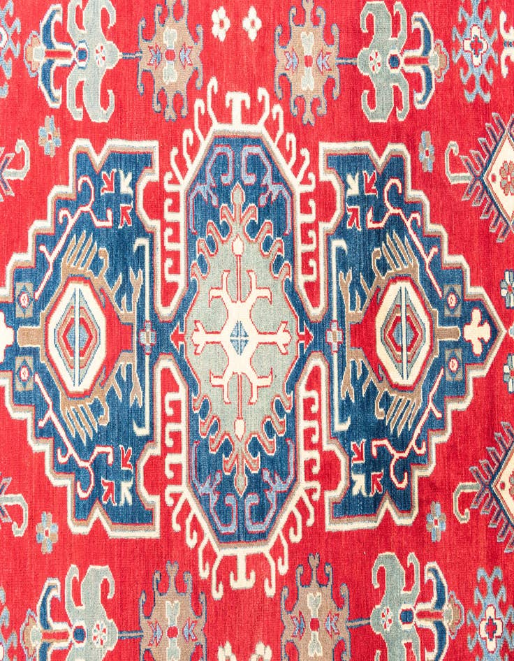 Detail image of  6' 7 x 9' 9  Hand Knotted Kazak Rug