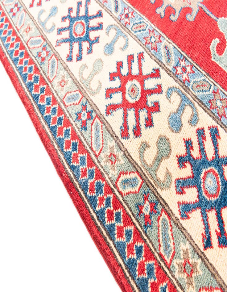 Detail image of  6' 7 x 9' 9  Hand Knotted Kazak Rug