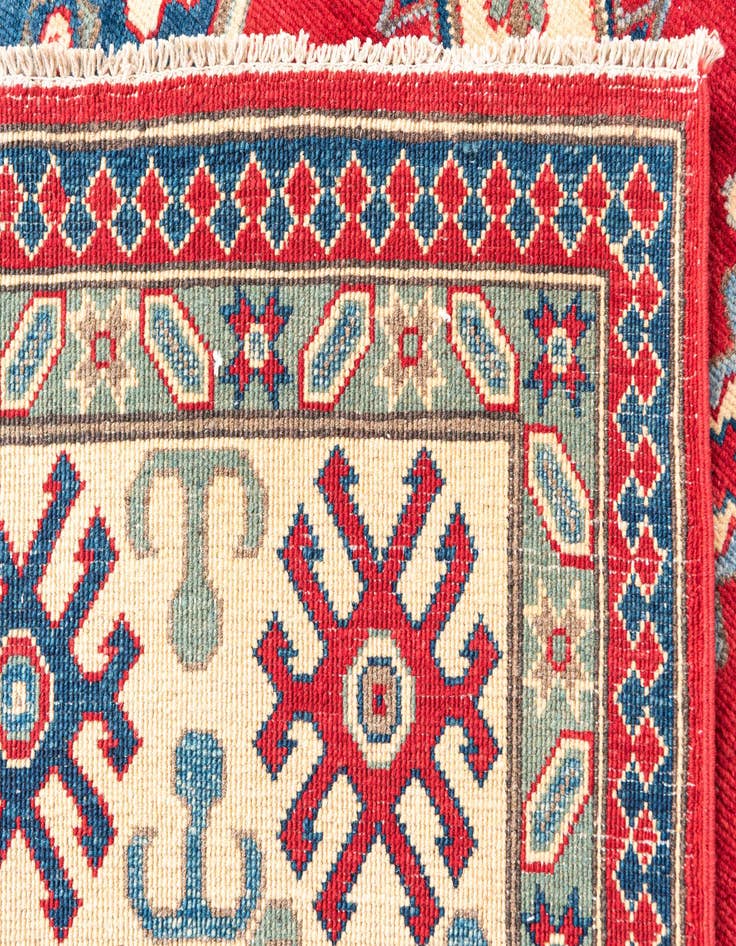 Detail image of  6' 7 x 9' 9  Hand Knotted Kazak Rug