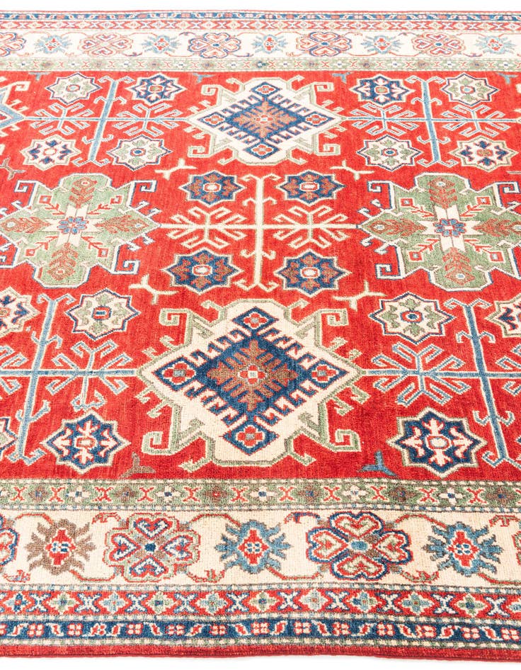 Detail image of  6' 6 x 10' 3  Hand Knotted Kazak Rug