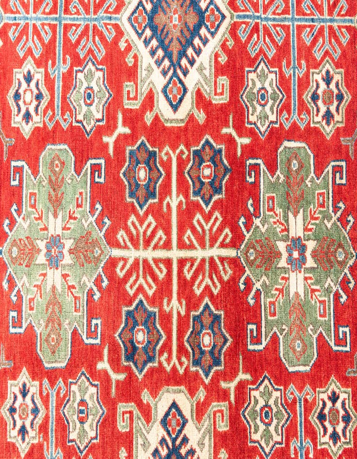 Detail image of  6' 6 x 10' 3  Hand Knotted Kazak Rug