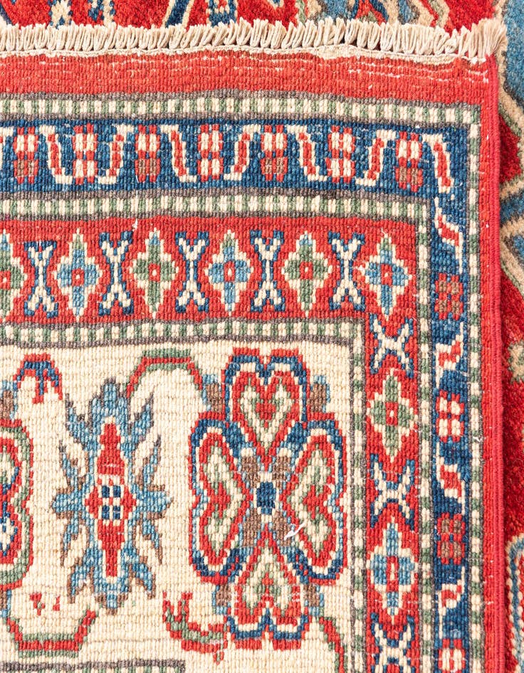 Detail image of  6' 6 x 10' 3  Hand Knotted Kazak Rug
