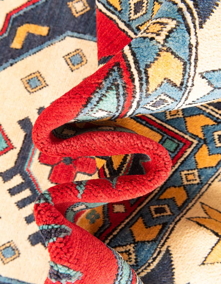 Detail image of  6' 8 x 9' 8  Hand Knotted Kazak Rug
