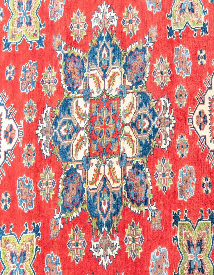 Detail image of  6' 6 x 9' 8  Hand Knotted Kazak Rug