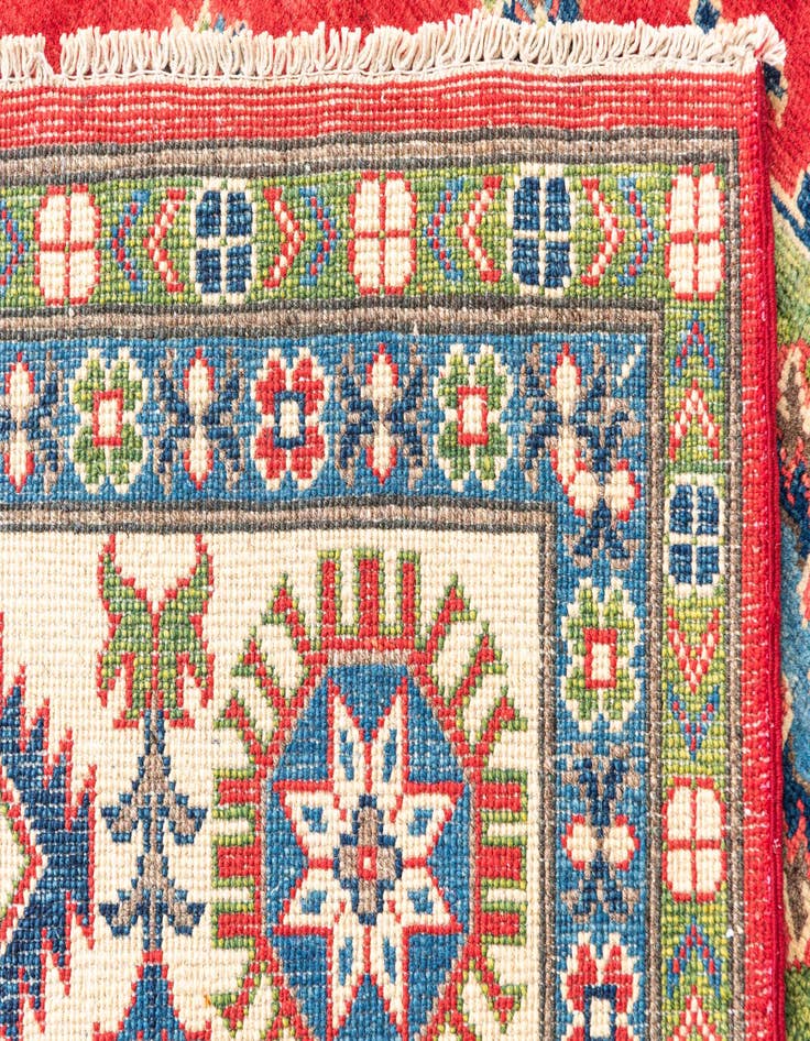 Detail image of  6' 6 x 9' 8  Hand Knotted Kazak Rug