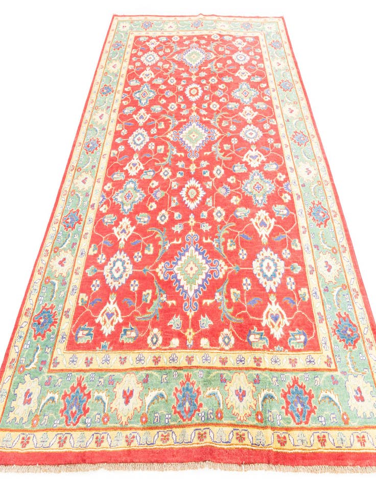 Detail image of  6' 7 x 9' 4  Hand Knotted Kazak Rug