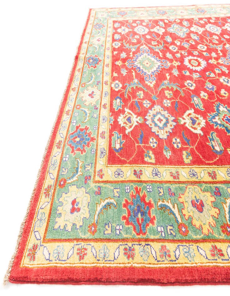 Detail image of  6' 7 x 9' 4  Hand Knotted Kazak Rug