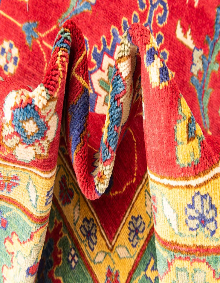 Detail image of  6' 7 x 9' 4  Hand Knotted Kazak Rug