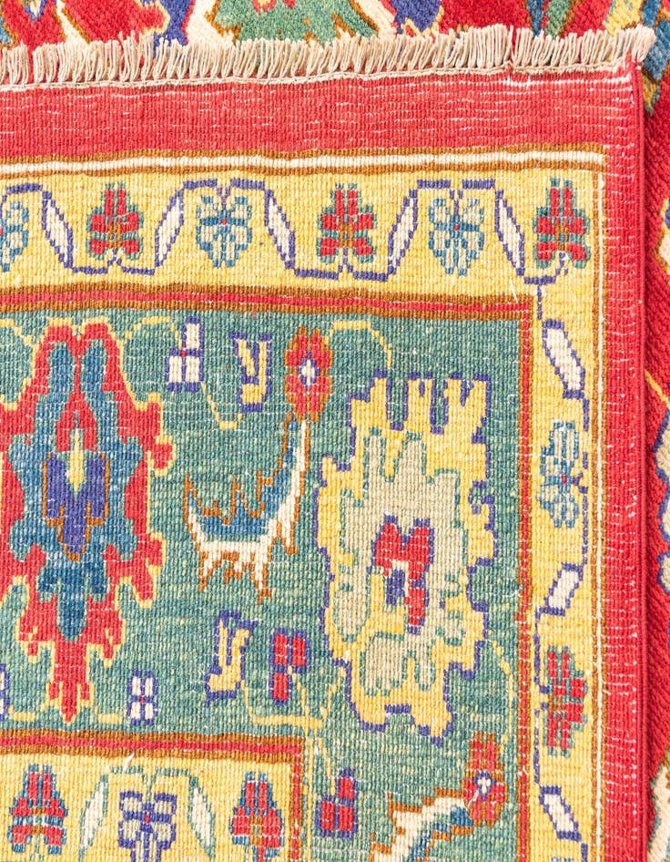 Detail image of  6' 7 x 9' 4  Hand Knotted Kazak Rug