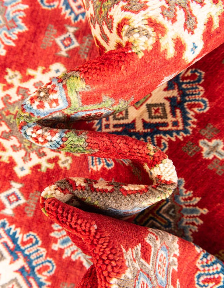 Detail image of  6' 7 x 9' 10  Hand Knotted Kazak Rug