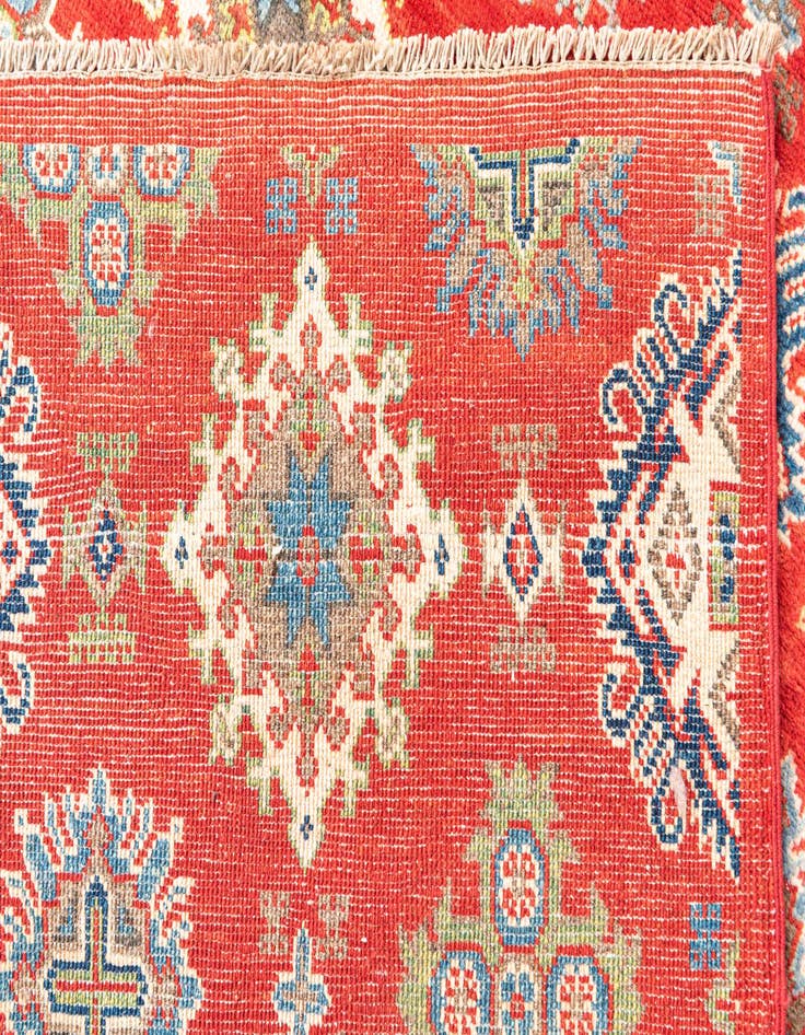 Detail image of  6' 7 x 9' 10  Hand Knotted Kazak Rug