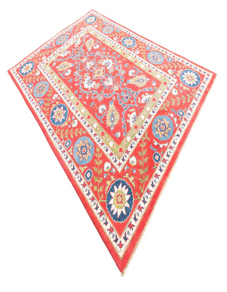 Detail image of  6' 8 x 9' 9  Hand Knotted Kazak Rug