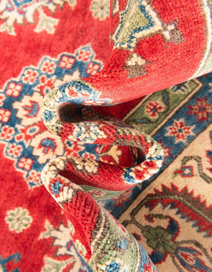 Detail image of  6' 6 x 9' 9  Hand Knotted Kazak Rug