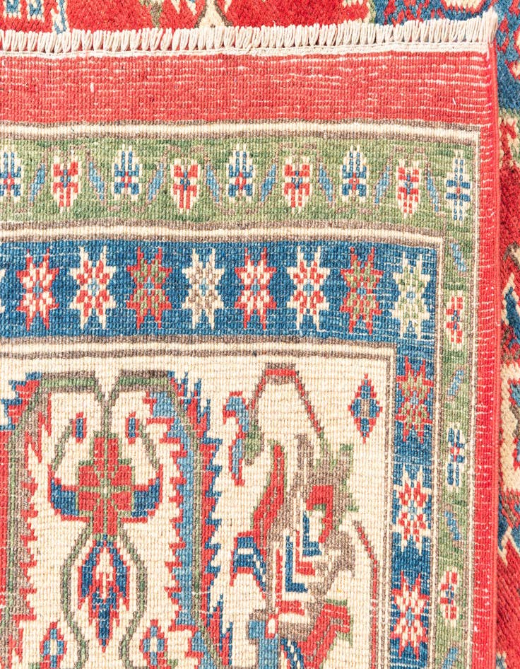 Detail image of  6' 6 x 9' 9  Hand Knotted Kazak Rug