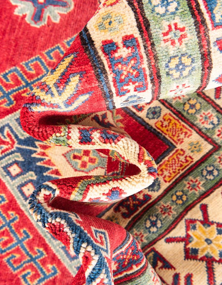 Detail image of  6' 6 x 9' 6  Hand Knotted Kazak Rug