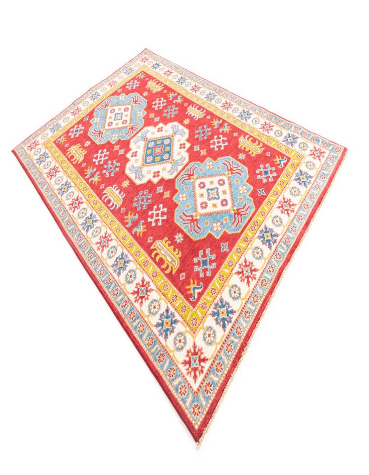 Detail image of  6' 2 x 8' 10  Hand Knotted Kazak Rug