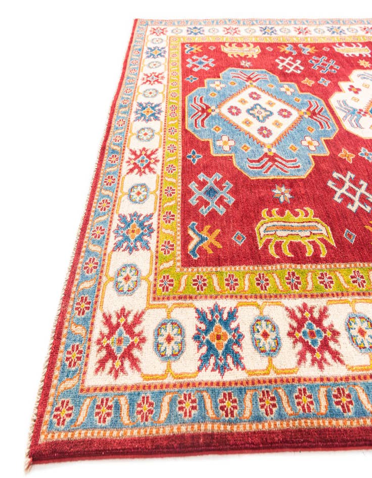 Detail image of  6' 2 x 8' 10  Hand Knotted Kazak Rug