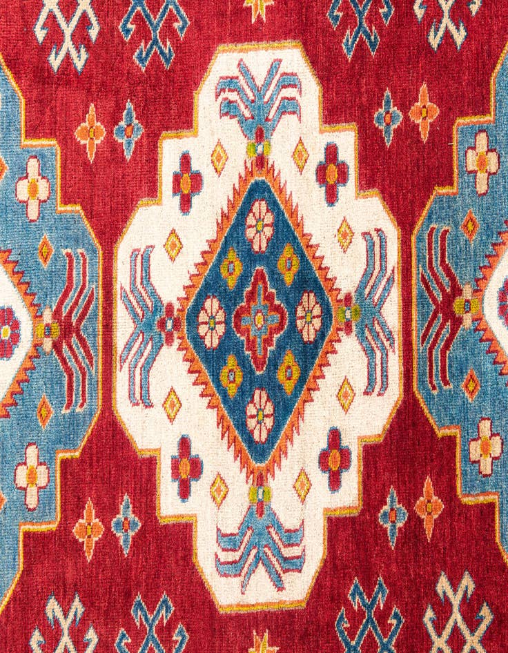 Detail image of  6' 2 x 8' 10  Hand Knotted Kazak Rug