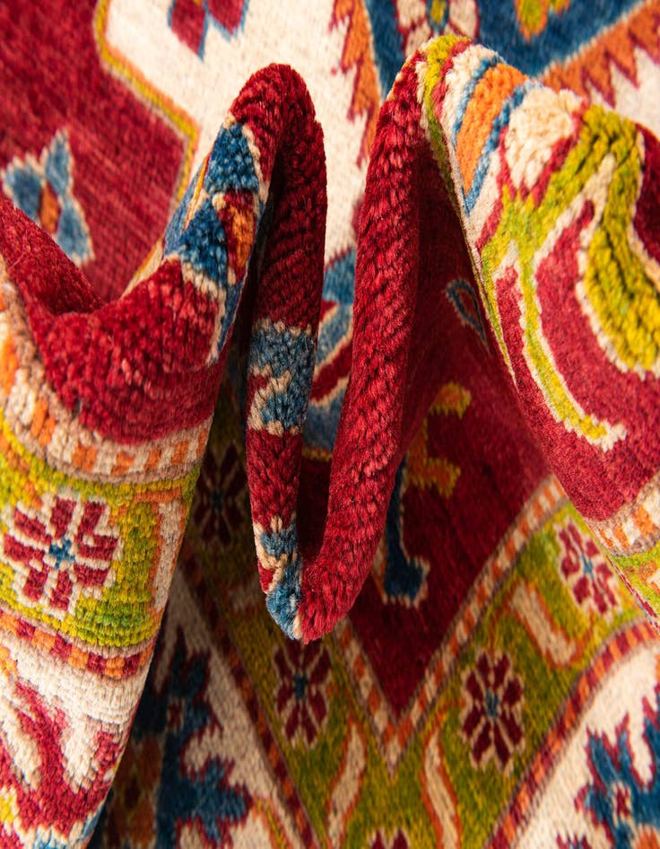 Detail image of  6' 2 x 8' 10  Hand Knotted Kazak Rug