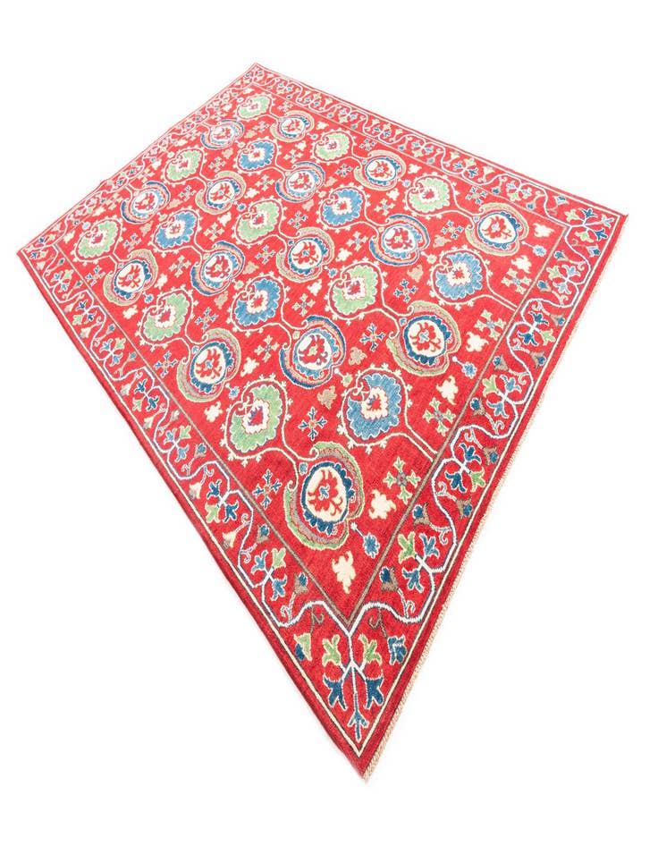 Detail image of  6' 8 x 9' 9  Hand Knotted Kazak Rug