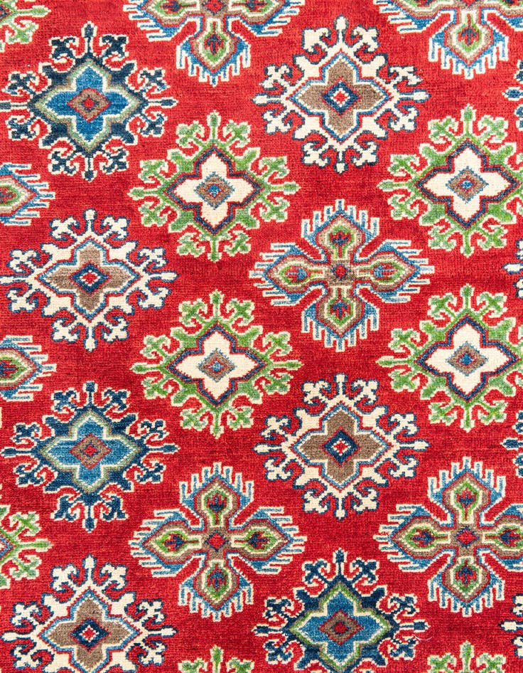 Detail image of  6' 2 x 9'  Hand Knotted Kazak Rug