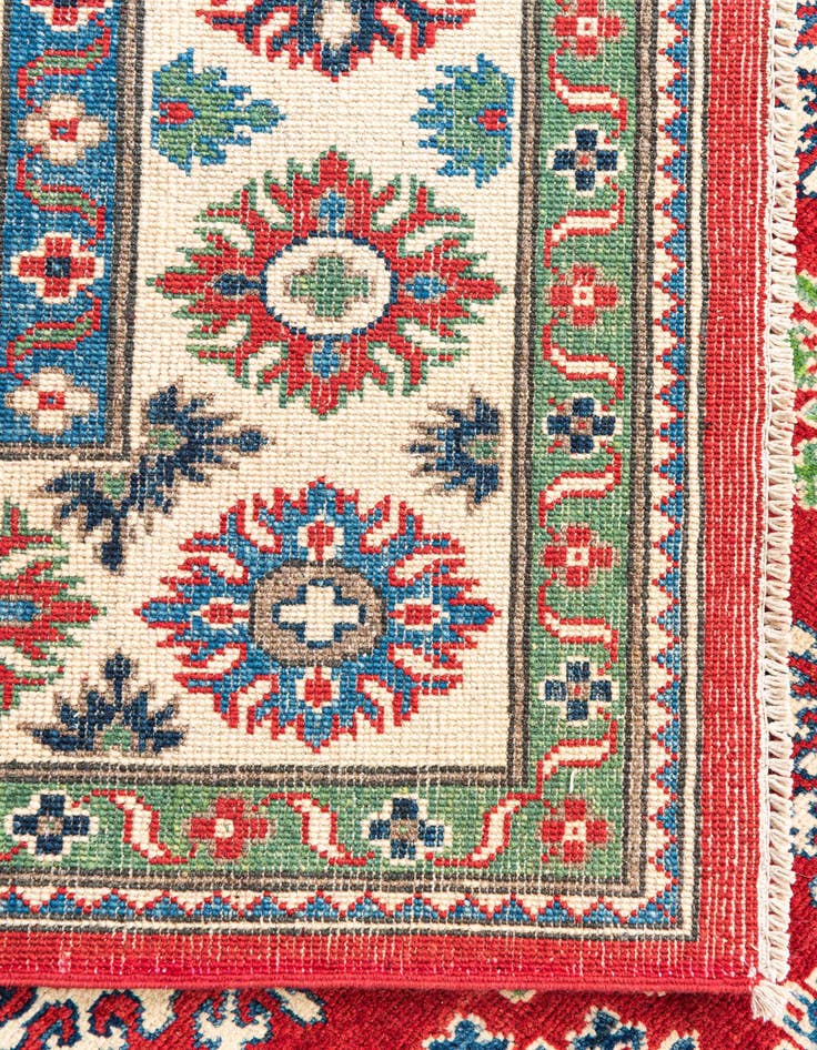Detail image of  6' 2 x 9'  Hand Knotted Kazak Rug