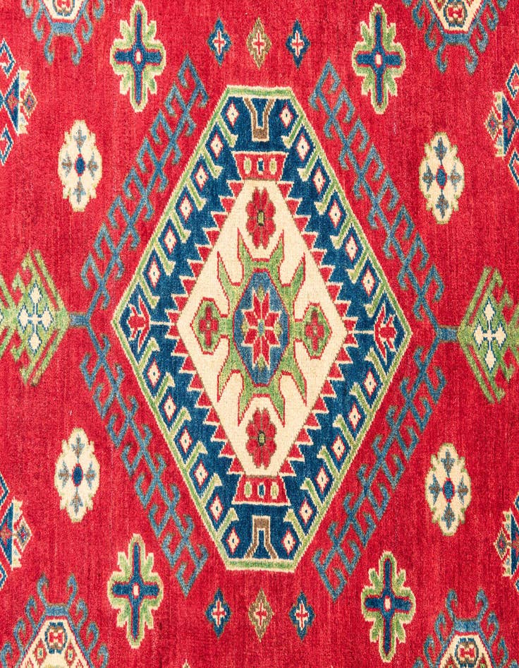 Detail image of  6' 7 x 9' 2  Hand Knotted Kazak Rug