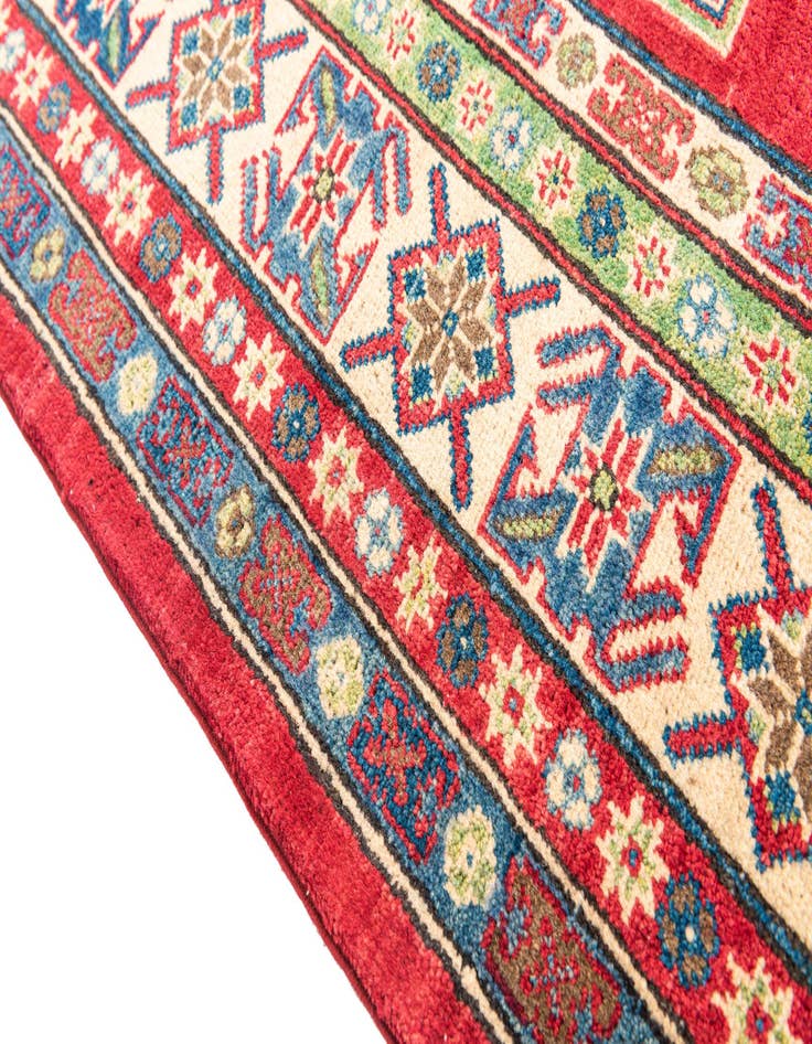 Detail image of  6' 7 x 9' 2  Hand Knotted Kazak Rug