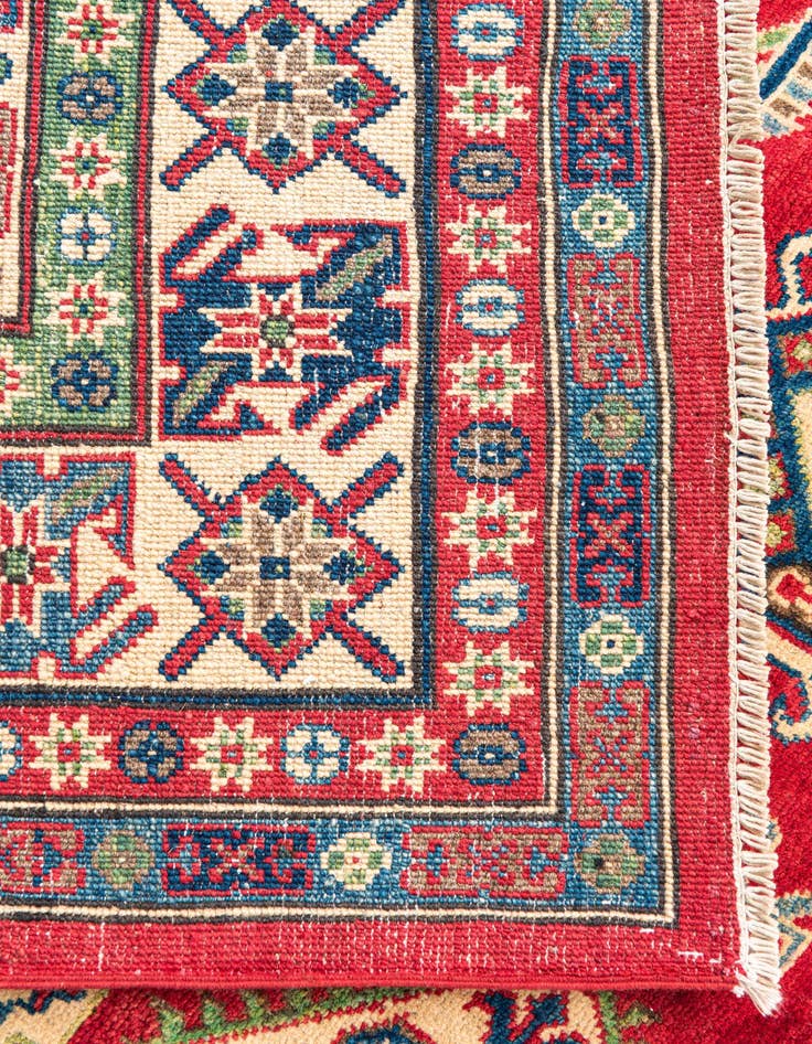 Detail image of  6' 7 x 9' 2  Hand Knotted Kazak Rug