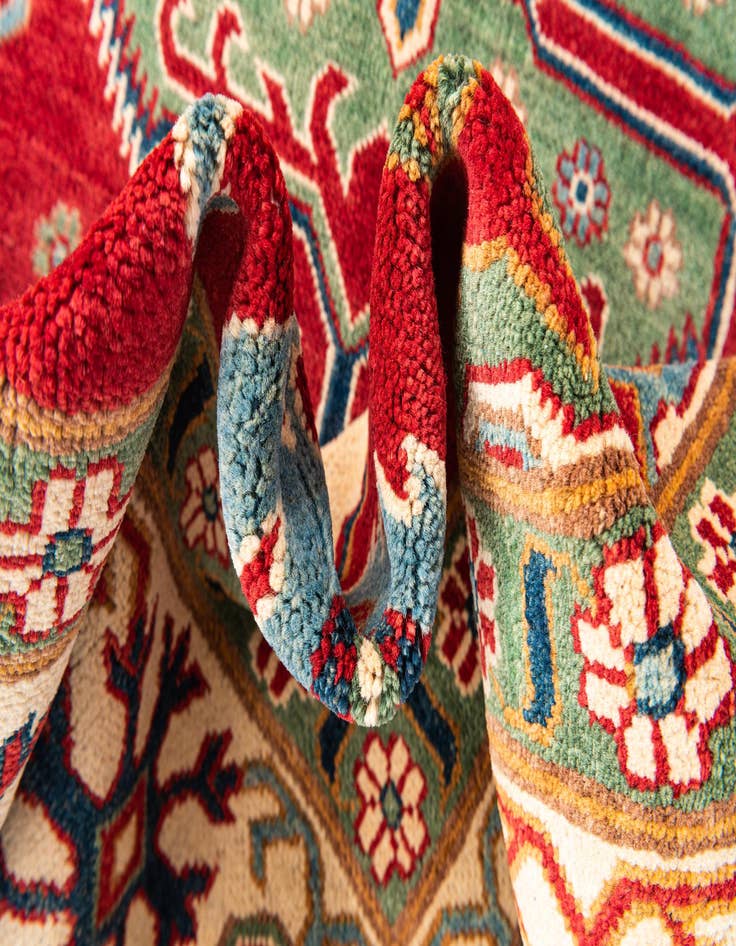 Detail image of  6' 6 x 9' 7  Hand Knotted Kazak Rug