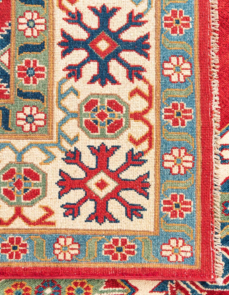 Detail image of  6' 6 x 9' 7  Hand Knotted Kazak Rug