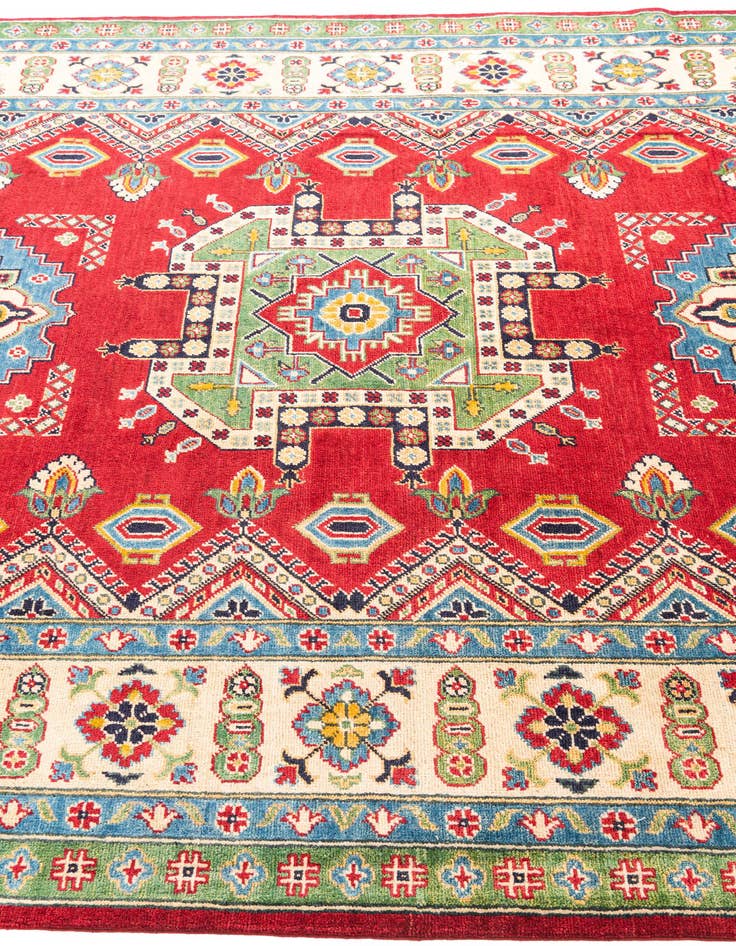 Detail image of  6' 7 x 10' 5  Hand Knotted Kazak Rug