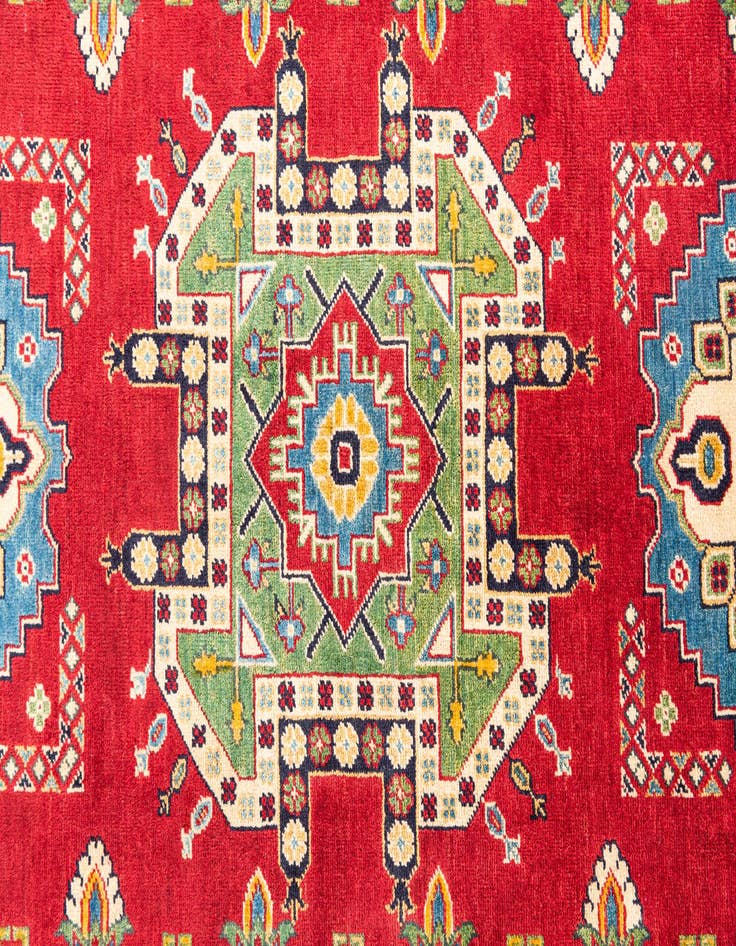Detail image of  6' 7 x 10' 5  Hand Knotted Kazak Rug