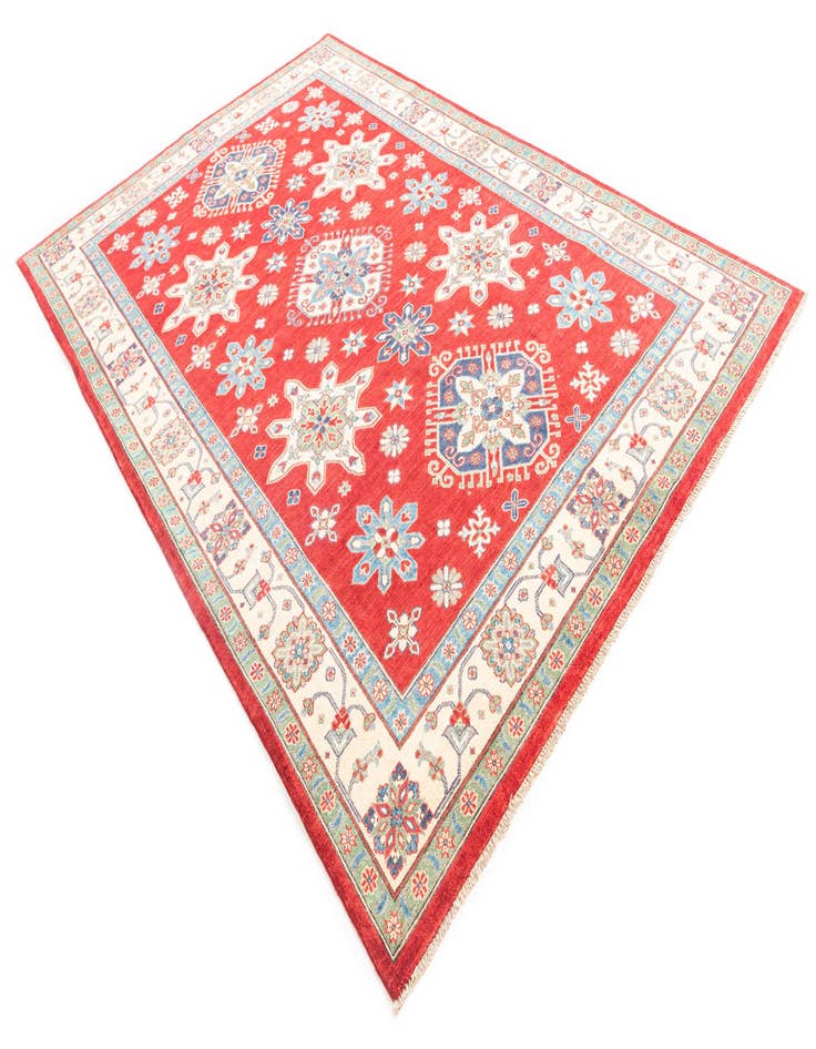 Detail image of  6' 6 x 9' 9  Hand Knotted Kazak Rug