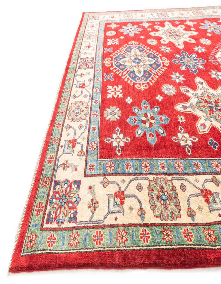 Detail image of  6' 6 x 9' 9  Hand Knotted Kazak Rug