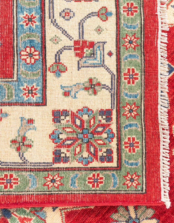 Detail image of  6' 6 x 9' 9  Hand Knotted Kazak Rug