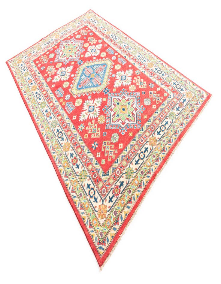 Detail image of  6' 2 x 9'  Hand Knotted Kazak Rug