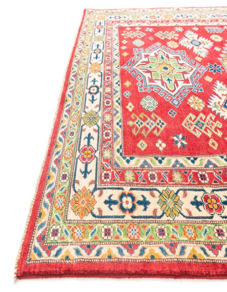 Detail image of  6' 2 x 9'  Hand Knotted Kazak Rug