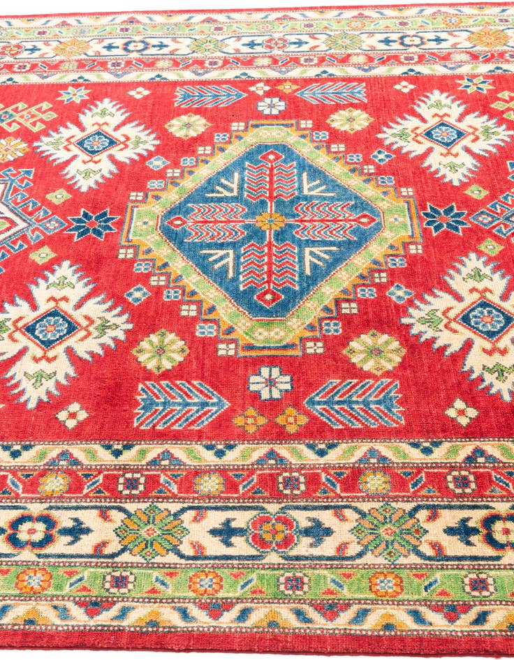 Detail image of  6' 2 x 9'  Hand Knotted Kazak Rug