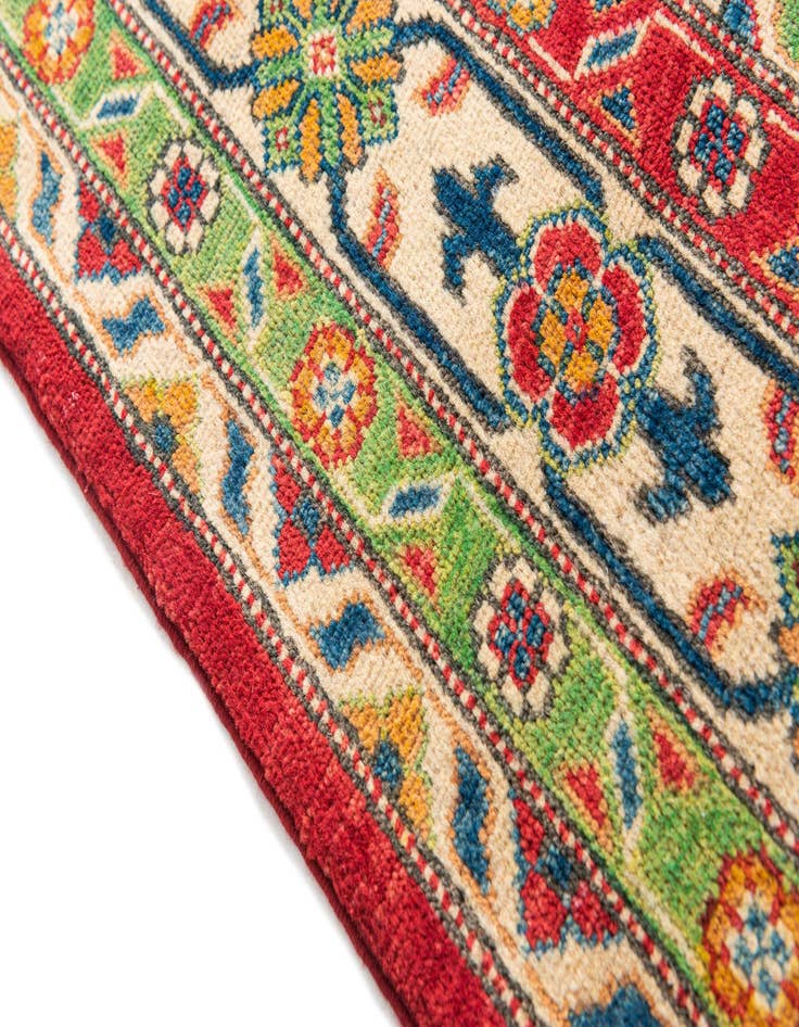 Detail image of  6' 2 x 9'  Hand Knotted Kazak Rug
