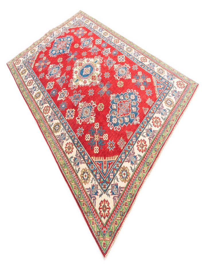 Detail image of  5' 10 x 9' 2  Hand Knotted Kazak Rug