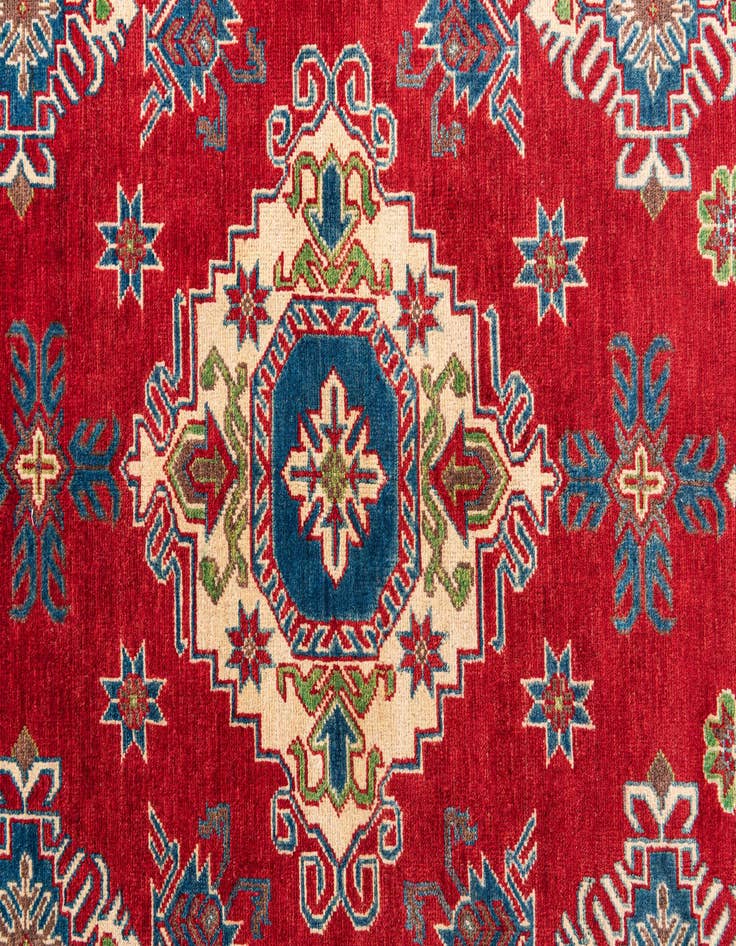 Detail image of  5' 10 x 9' 2  Hand Knotted Kazak Rug