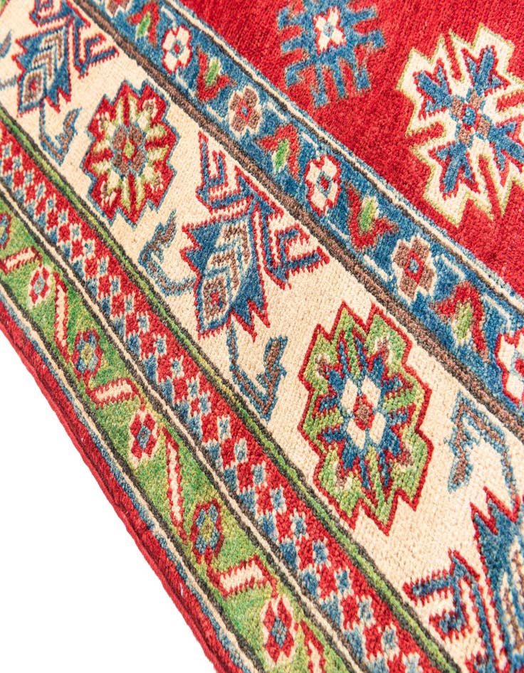 Detail image of  5' 10 x 9' 2  Hand Knotted Kazak Rug
